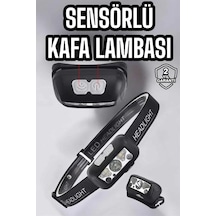Sensörlü Şarjlı Kafa Lambası 4 Modlu Açık Hava Kullanımı Çok Renkli