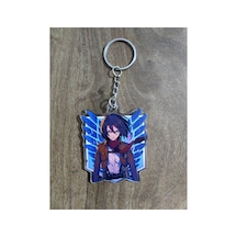 Owl Bag Attack On Titan Mikasa Ackerman Desenli Acrylic Anahtarlık Çanta Süsü Çok Renkli