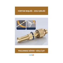 Ayarlanabilir Basınçlı Hortum Başlığı Gold Pirinç Malzeme