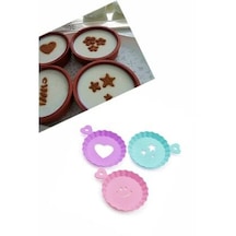 Tatlı Ve Kahve Süsleme Şablonu 3 Lü 10 Cm Beyaz