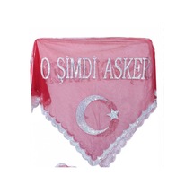 Ayyıldızlı Bayrak Seti Esker Yüz Örtüsü Asker Uğurlama