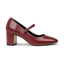 Deery Kadın Vintage Bordo Rugan Mary Jane Ayakkabı - K7100zbrdm01 Bordo