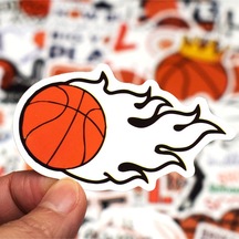 Basketbol Sticker Seti Laptop Ajanda Notebook Tablet Telefon Defter Etiket Bullet Journal Diğer