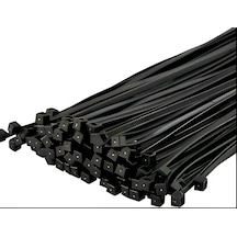 Siyah Plastik Kablo Bağı Plastik Kelepçe 4,8mmx25cm 100 Adet