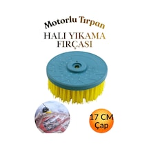 17 Cm Endüstriyel Halı Yıkama Fırçası -motorlu Tırpan Makinesi Başı Uyumlu Aparatı 1 Adet Silindir Yuvarlak Sert Uçlu Motorlu Makine Tırpan Başı
