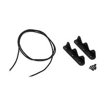 Aubyhe Kamp Karavan Duş Köşesi Depolama Çubuğu, Alüminyum Alaşım Ve Esnek Tellerle Sabitlenir Siyah