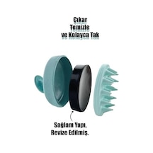 Seay Saç Bakım Fırçası, Saç Derisine Masaj Yapan Şampuan Tarağı, Duş Fırçası Slikon Saç Masaj Tarağı Mavi