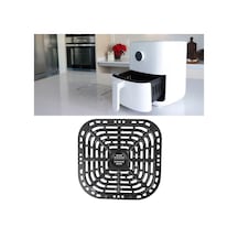 Tenfowee 304 Paslanmaz Çelik Hava Fritözü Grill Panosu, 24x23cm, Fda Onaylı, Yemek Dereceli, Taban Kaplama, El Tuttuğu İle, Bpasız, Fritöz Aksesuarı Diğer