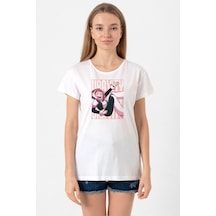 My Hero Uravity Minimal Beyaz Kadın Bisikletyaka Tshirt 001