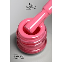 Momo Professional Kalıcı Oje K074 Canlı Pembe 14 Ml