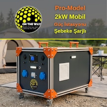 Otw Pro-model 2000w Mobil Güç İstasyonu Lifepo4 Bataryalı Şebeke Şarjlı