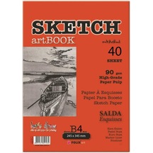 Folix Salda 24.5 X 34.5 Sketch Tutkallı Bloknot 40 Yaprak N11.1467