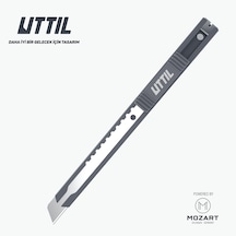 UTTIL Ptuk07-ns Cep Tipi 9 Mm Segmentsiz Metal Maket Bıçağı
