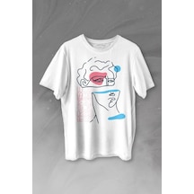 Statue Minimal Street Culture Soft Renkler Heykel Y2k Baskılı Tişört Unisex T-shirt 001