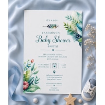 1000 Adet Ekonomik Baby Shower Davetiyesi Ve Zarf 04