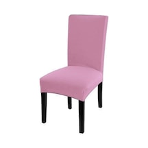 Jms Açık Pembe Katı Renk Sandalye Kapak Spandex Streç Jms Açık Pembe Katı Renk Sandalye Kapak Spandex Streç