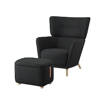 Ikea Siyah Konforlu Berjer Koltuk - Berjer Ve Puf