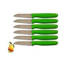 Sürbısa 6 Adet Çimen Yeşili 61007 Meyve Bıçağı Boy 7.5 CM