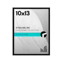 Siyah 10x13 Resim Çerçevesi - Kırılmaya Dayanıklı Camlı İnce Kenarlıklı Fotoğraf Çerçevesi - Duvar Ve Masa
