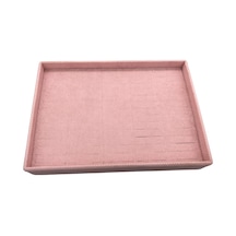 Yerli Üretim Keten Kumaş Pembe Batırmalı Çekmeçe Içi Tabla