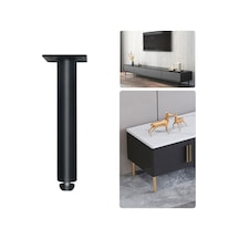 Sones Metal Mobilya Destek Ayakları Ayar Pedli, Yükseklik: 10,5 Cm Mat Siyah