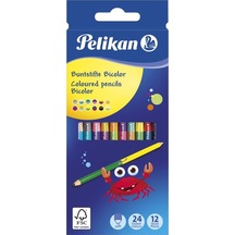 Pelikan Kuru Boya Çift Uçlu 12 Li 700146 Çok Renkli