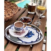 Hitfoni Çelik Servis Sunum Tepsisi Kahve Tepsisi 2 Adet