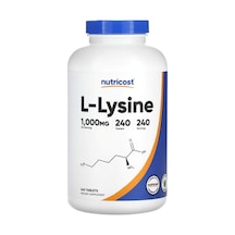 Nutricost, L-lysine, 1,000 Mg , 240 Tablets.tr Yetkili Satıcı...