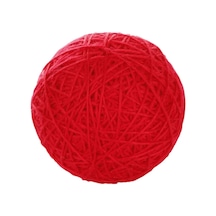 Kör Kediler İçin Çıngıraklı Kırmızı 10 CM Yumak Kedi Oyuncağı