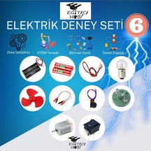 Kutulu, Elektrik Deney Seti - 6 Eğitici Hobi Bilim Seti