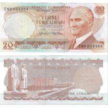 Emir Collection 6. Emisyon 20 Türk Lirası E Harfi Yerli Kağıt Para Çil Unc Koleksiyon