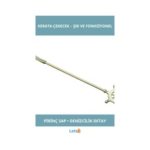 Letsii Şık Ergonomik Dümenli Pirinç Kerata Çekecek