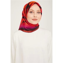 Armine Twill İpek Eşarp 23ka9020 13 Turuncu