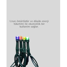 Ilkeshop Noel Ve Parti Dekorasyonu İçin 2x2 Led Perde Işık 8 Fonksiyonlu Koyu Yeşil