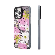 İphone 15 Pro Uyumlu Kılıf Magsafe Şarj Özellikli Youngkit Fruity Flavour Serisi Pembe