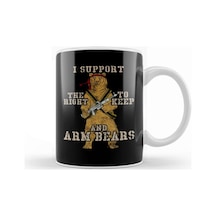 Funny I Support The Right To Arm Bears Pun Kupa Bardak Porselen Karışık