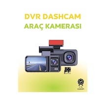 1080p Ön, 720p Arka Ve İç Kamera İle %100 Kapsama Gece Görüşlü Araç Kamerası - Lisinya
