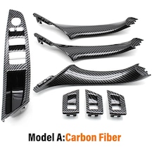 Model A Carbonfiber-9 Renk Soldan Tahrik Lhd Bej Siyah Karbon Fiber Araç İç Kapı Kolu Çekme
