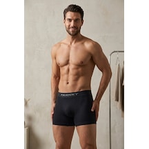 Fit Women Erkek Casual Comfort Günlük Siyah Boxer