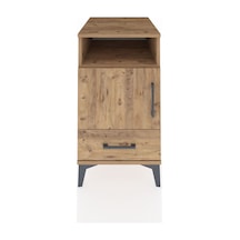 Kronos Komodin 3 Raflı Tek Çekmeceli Tek Kapaklı 44x59x80 Çam-çam Atlas Çam