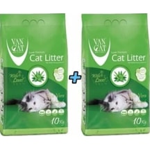 Vancat Aloe Vera Kokulu İnce Taneli Bentonit Kedi Kumu 2 x 10 KG