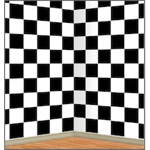 Lexroo Damalı Parti Arka Planı 4 Feet X 30 Feet Standart