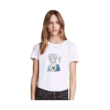 Anime Naruto Movies Baskılı Beyaz Kadın Tshirt