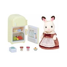 Sylvanian Families Çikolata Kulaklı Anne Buzdolabı Set Açık Ahşap