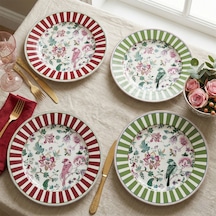 Lucky Art Madelıne Bone 27 Cm 4lu Tabak Setı Çok Renkli