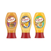 Calve Gurme Sos Seti 3 Lü / Burger - Cheddar - Köri
