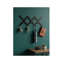 Zikzak Metal Duvar Askılığı - Modern Dekoratif Çoklu Portmanto, Antre, Koridor Ve Ofis Askısı Diğer