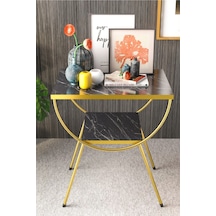 Yan Sehpa Komodin Metal Ayak Gold Bendir Çok Renkli