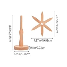 Ahşap Noel Ağacı Figürü, Doğal Renk, Kayın Ağacı, 22.35 Cm Yükseklik, Masa Üstü Dekoratif Süs 50 x 22