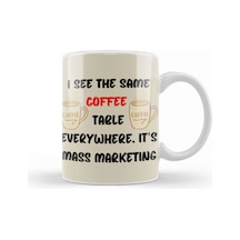Funny Coffee Drinks Art Lover Gift Quote Vintage Retro Rainbow Style Kupa Bardak Porselen No11794 Karışık